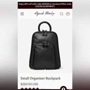 Elegant Black Leather Women’s Backpack